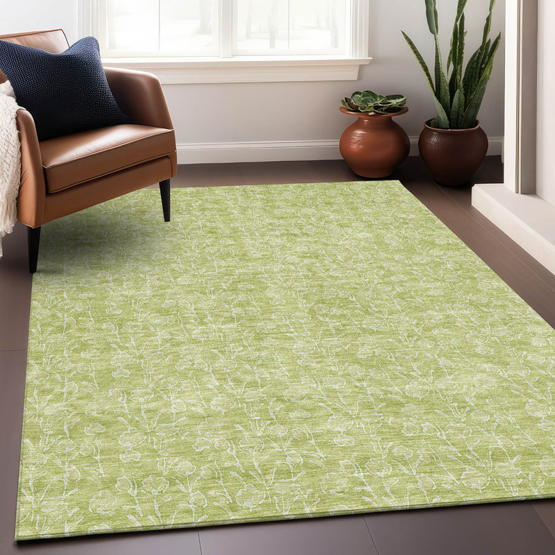 Tapis en aloès Prisco lavable à la machine de qualité supérieure, Rectangulaire 3 pi x 5 pi