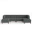 6 Seater Corduroy Sectional-1569261454