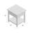 Arkadia Solid Wood Top 1 End Table with Storage-914873941