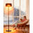 1500W Freestanding Patio Heater With Waterproof Ip55, Tip-Over Protection And Fabric Cover,Brown-121788094