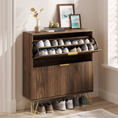 12 Pair Shoe Storage Cabinet