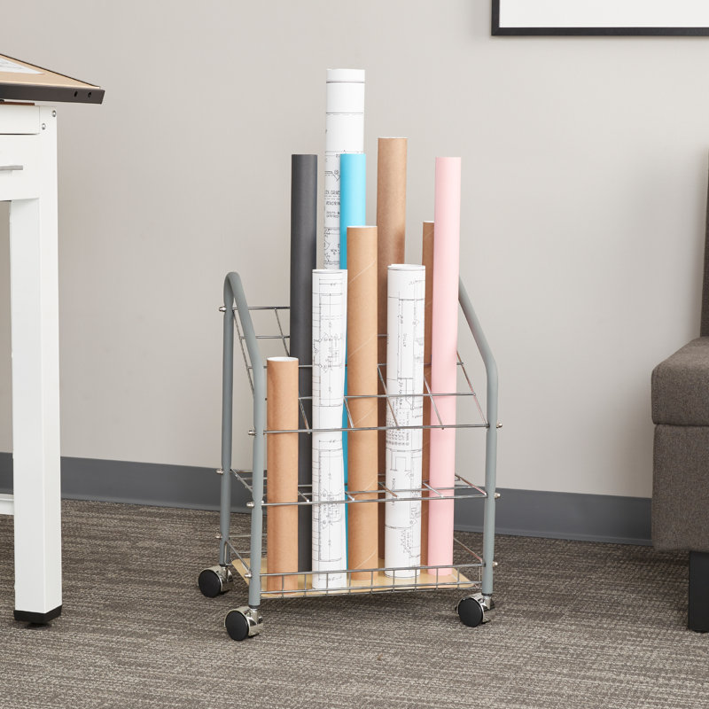 Wire Roll File Filing Cart