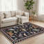 Tapis d'intérieur noir à motif de papillons lavables-1935640054-1935640049