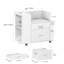 73 cm W 2 -Drawer Wheels / Casters included Mobile Filing Cabinet