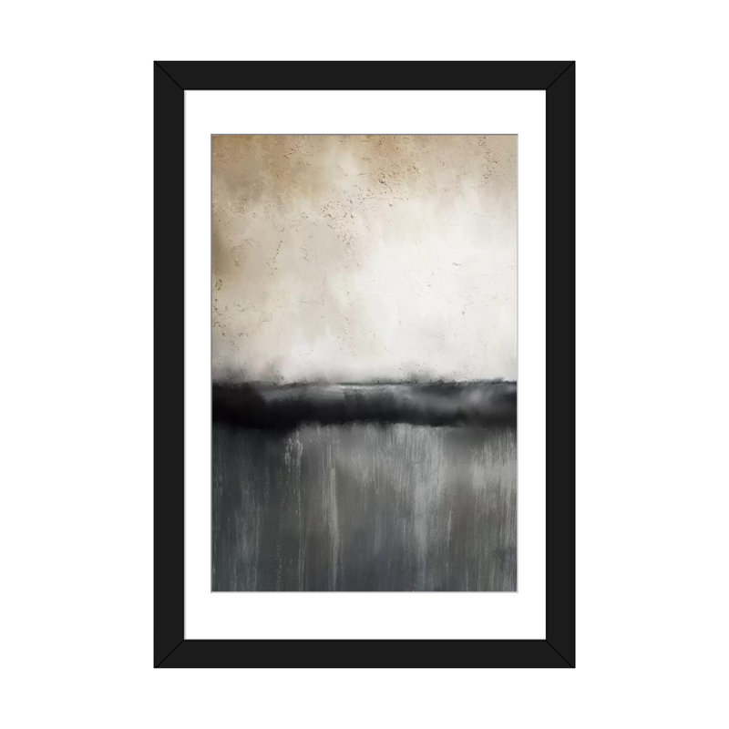 Coucher de soleil par Kimberly Allen - peinture sur toile tendue, H 32 po x l 24 po x P 1 po, Cadre noir