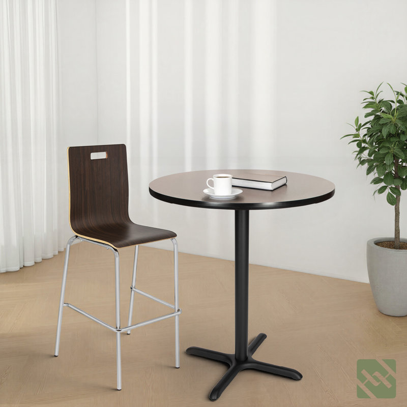 Table basse Bennet, H 42 po x L 36 po x l 36 po, Noir, Gris