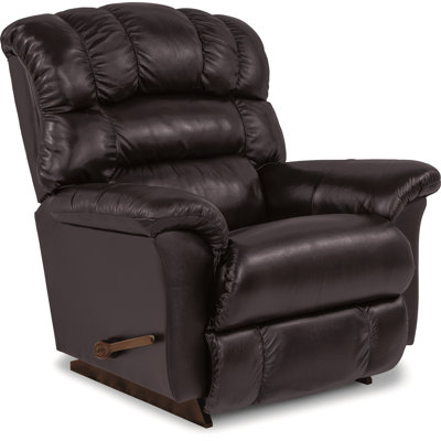 Randell Oversized Manual Leather Match Rocking Recliner
