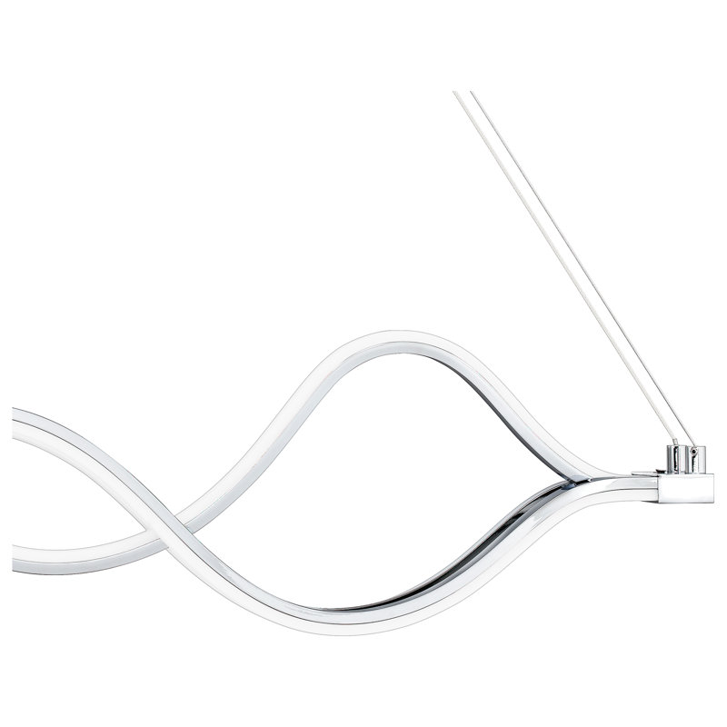 Freshta - Light LED Unique/Statement Pendant, Polished Chrome
