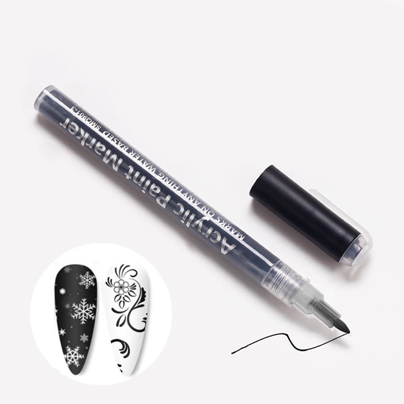 Rack Nail Art peinture graffiti stylo acrylique marqueur couleur dessiné à la main points et crochets bricolage clous sans cuisson aquarelle 5 ml