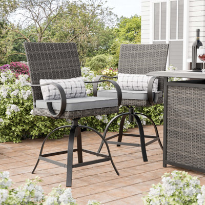 Arosa Metal Outdoor Dining Armchair with Cushion -  greemotion, GM-2025-2PK