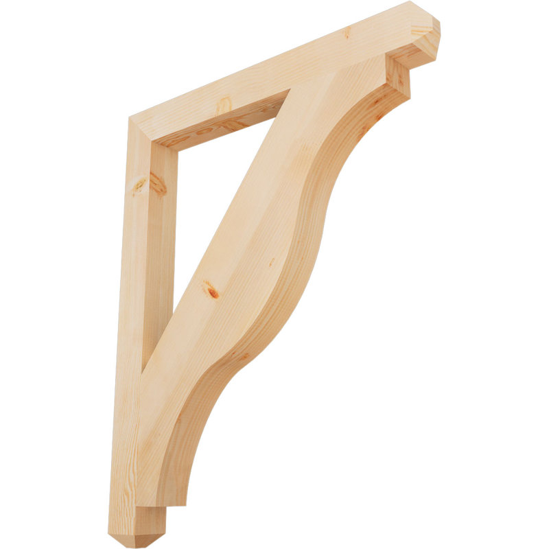 Support pour artisan Funston, Sapin de Douglas, Lisse, H 46 po x l 3,5 po x P 38 po