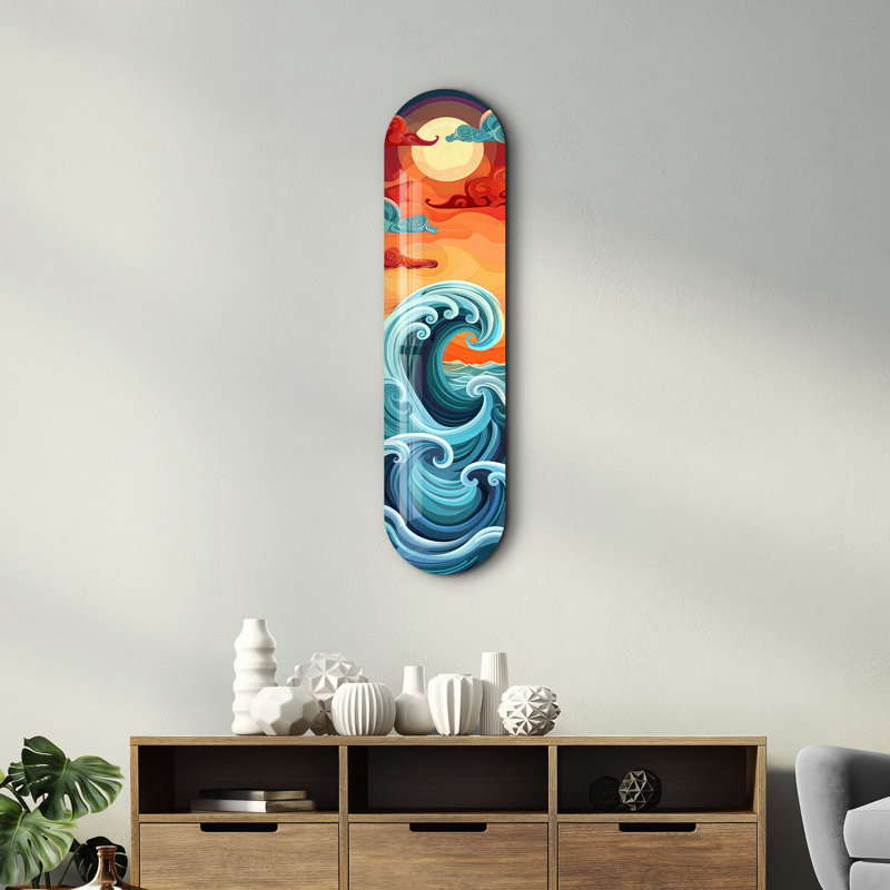 Peinture décorative en verre trempé