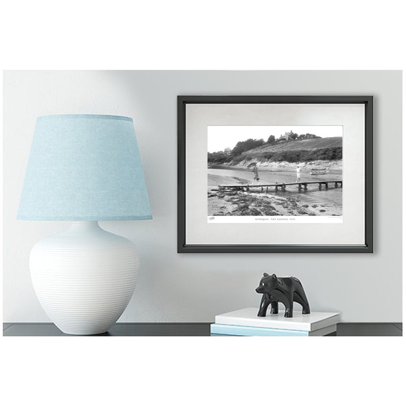 Newquay, The Gannel 1925 - Single Picture Frame Print, 28cm H x 36cm W x 2.3cm D