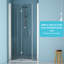 Porte de douche l 32 po x H 72 po avec verre trempé, nickel brossé - garantie de durabilité à long terme, option de montage réglable, durabilité du projet de transformation de la salle de bain, montage,