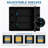 23.6 in. W x 31.5 in. H Black Rectangular Wooden Wall Mount Bathroom Storage with Mirror-655855753