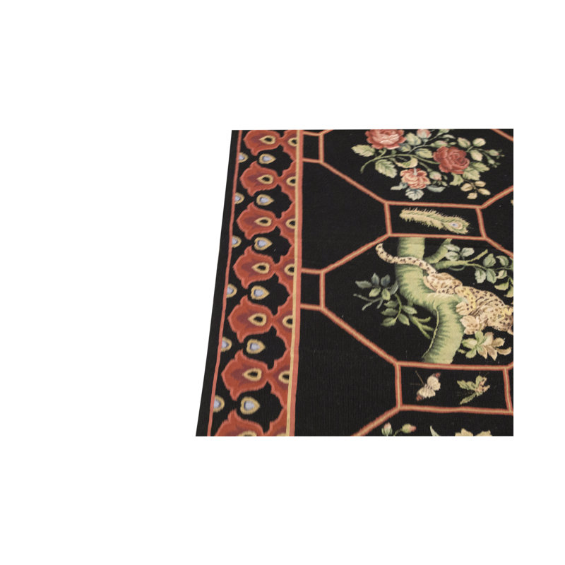 Hand-Knotted High-Quality Rust Area Rug
