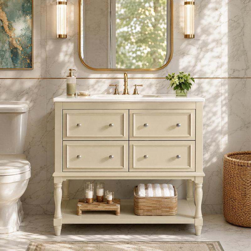 Meuble-lavabo 36 po avec lavabo en céramique
