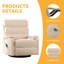 Fauteuil inclinable à bascule large avec fauteuil massant et chauffant-2104704764
