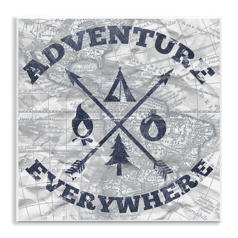 «Adventure Everywhere», impression sur plaque murale par Elizabeth Medley