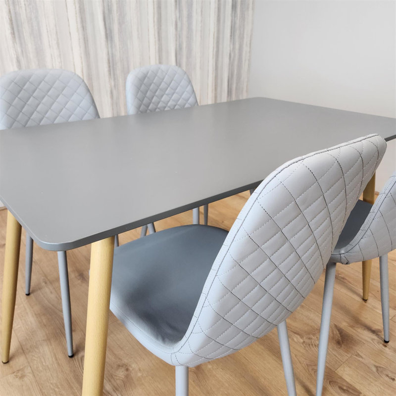 Amesbury 4 - Person Dining Set, Grey