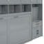 Lit escamotable simple avec placard, tiroirs et bureau-1700056620