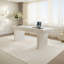 Bureau minimaliste de style crème avec quatre tiroirs-1014781929