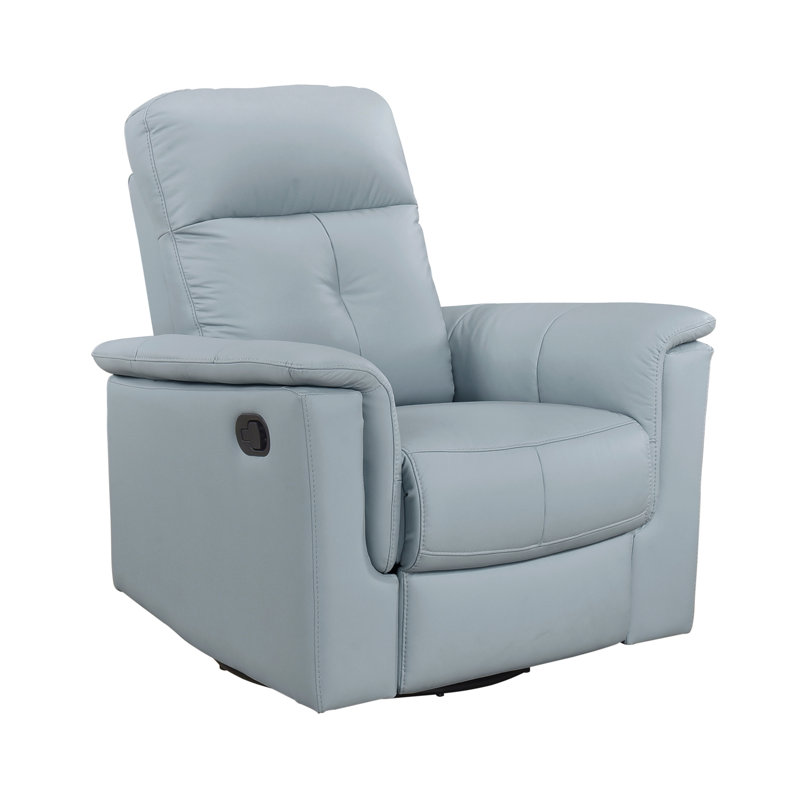 Fauteuil inclinable et pivotant rembourré, Bleu