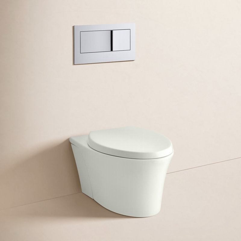 Veil Wall-Hung Dual-Flush Toilet, Dune