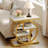 Wood and Metal 4-Tier End Table-1826771373-1826771369