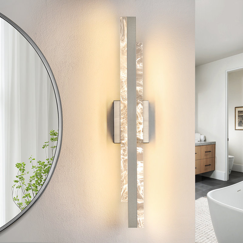 Cassanova 27" Dimmable LED Bath Bar, Nickel