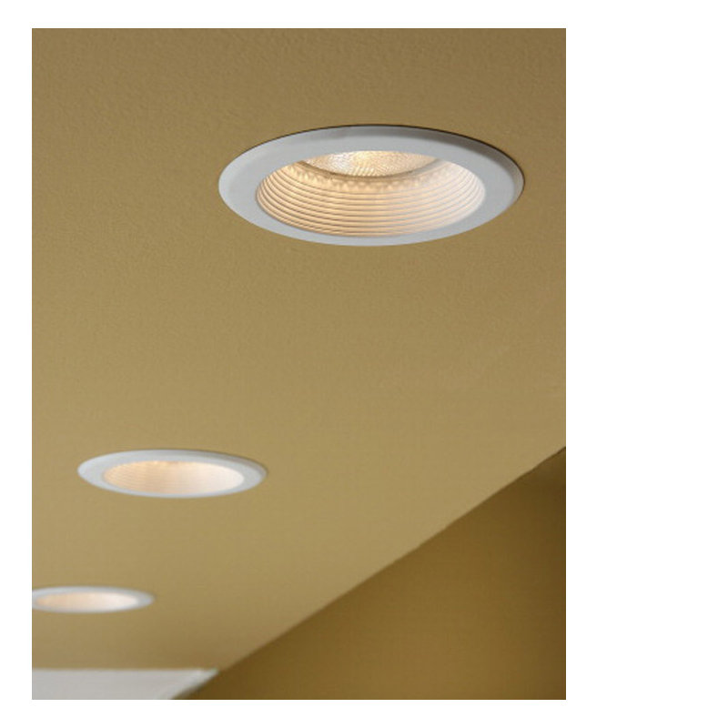 5'' White Baffle Recessed Trim