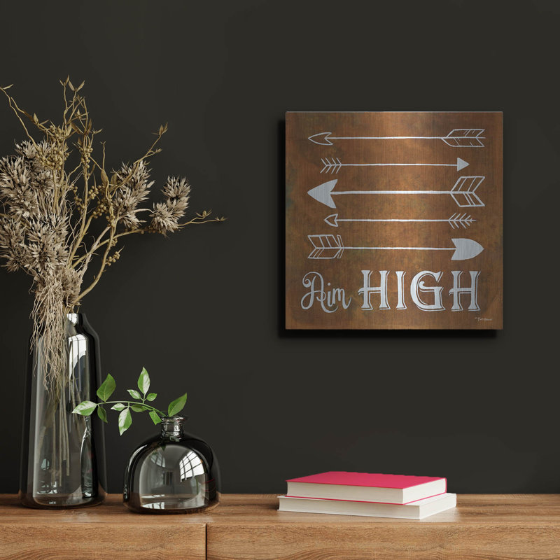 «Aim High» par Britt Hallowell, H 12 po x l 12 po