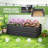 Galvanized Raised Garden Bed, Steel Outdoor Planters With Reinforced Rods, 71" X 36" X 23", Black-1969664522