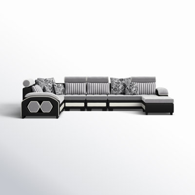 Bandler Upholstered U-Shaped Sectional Reversible