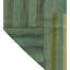 Tapis vert en laine noué à la main de conception unique 8 pi 1 po x 9 pi 7 po Janwillem