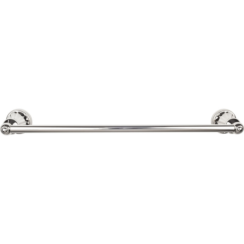 Hudson Bath Single 20 1/4" Wall Mounted  Towel Bar, Polished Nickel