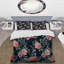 Ensemble de housse de couette rose rose et feuille noire-100350945-90319256