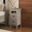 Commode d'appoint avec 2 tiroirs Shumel, table de chevet au design bien proportionné, table d'appoint avec lignes épurées-1437044477