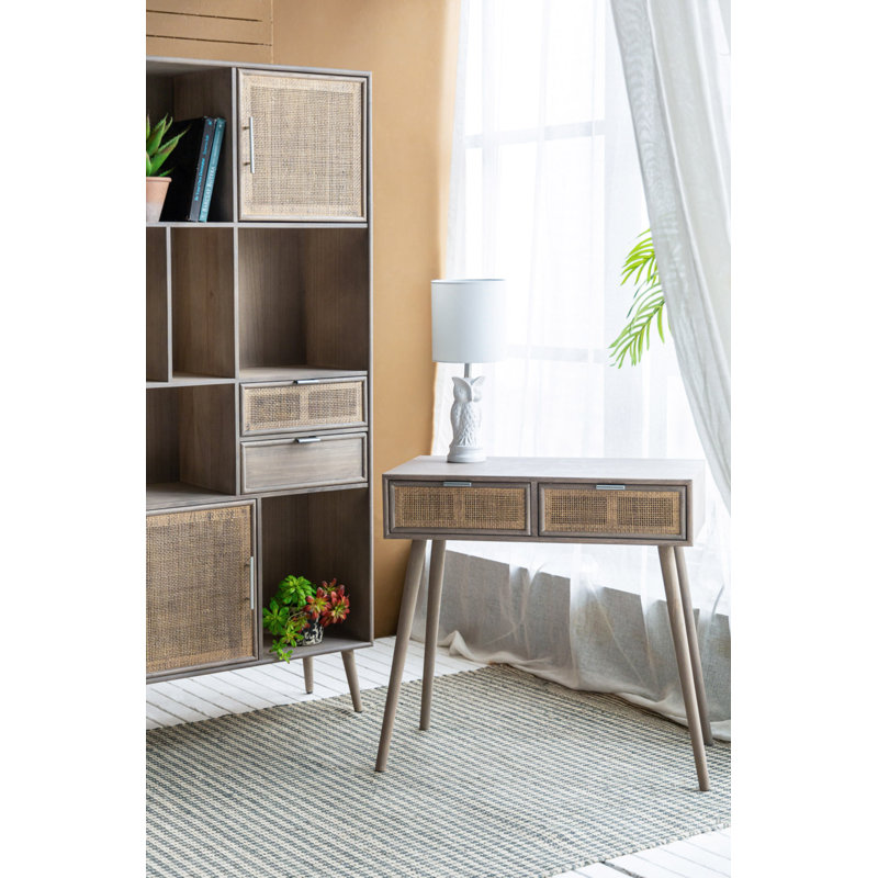 Gavrilin 16.5'' Console Table, Gray Top/Gray Base