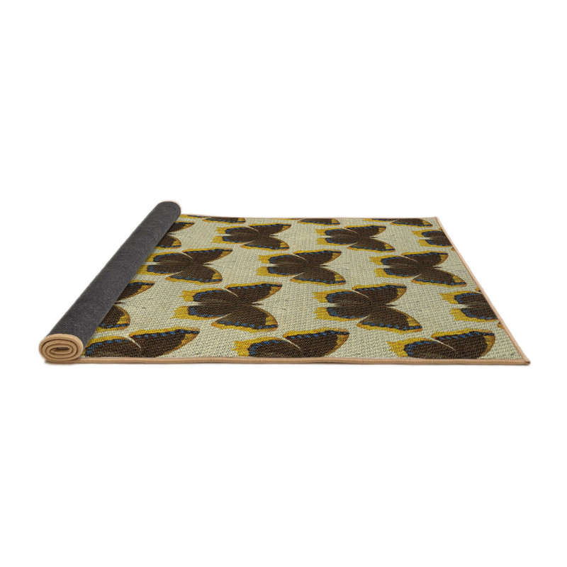 Brun Tapis décoratif Jara, Rond 7 pi