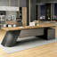 Bureau de direction en bois massif en L noyer avec tiroirs-1964042985-1964042990