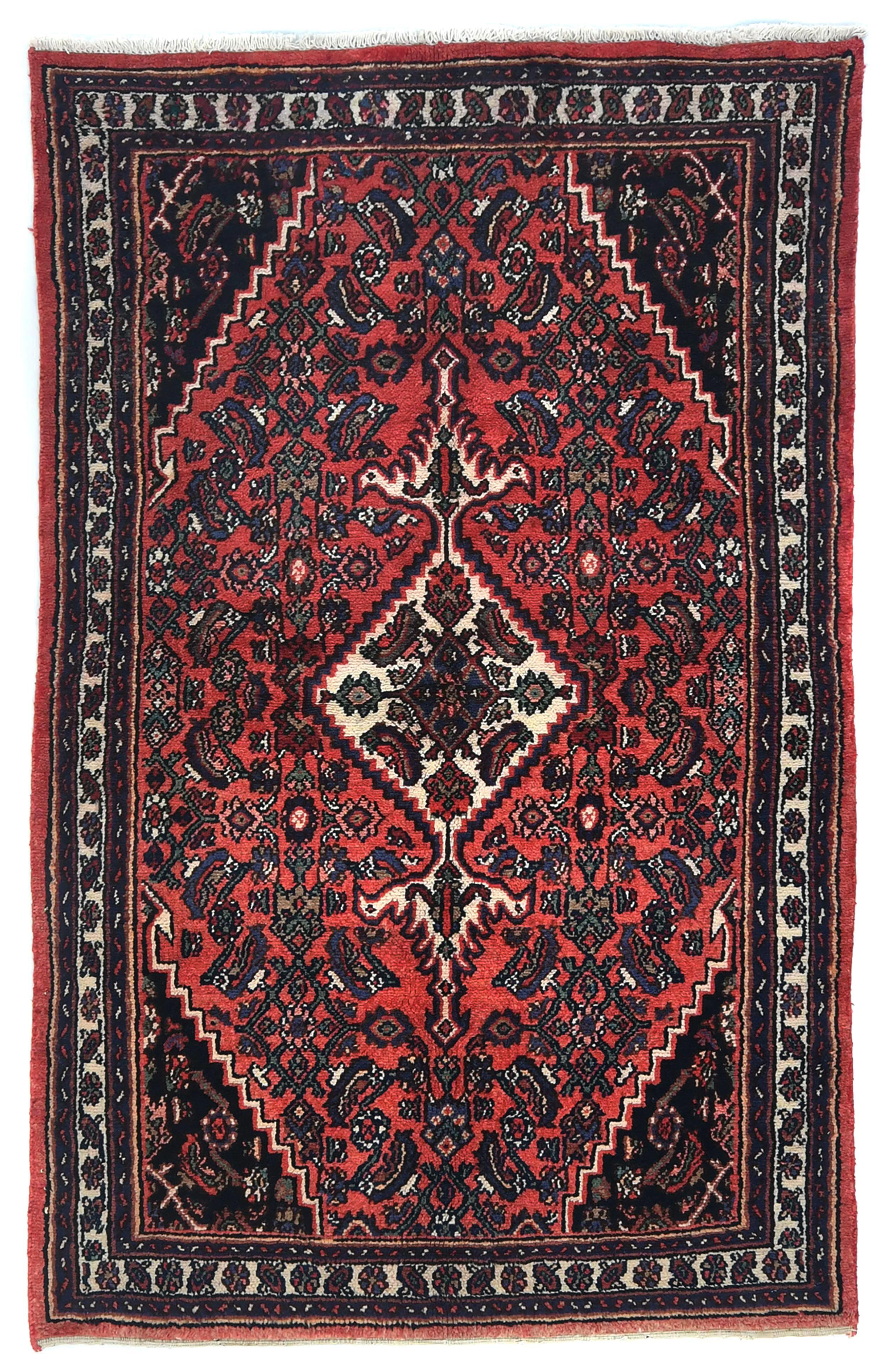 ADMINRUGS One-of-a-Kind Red Tribal 4X7 Oriental Area Rug | Wayfair