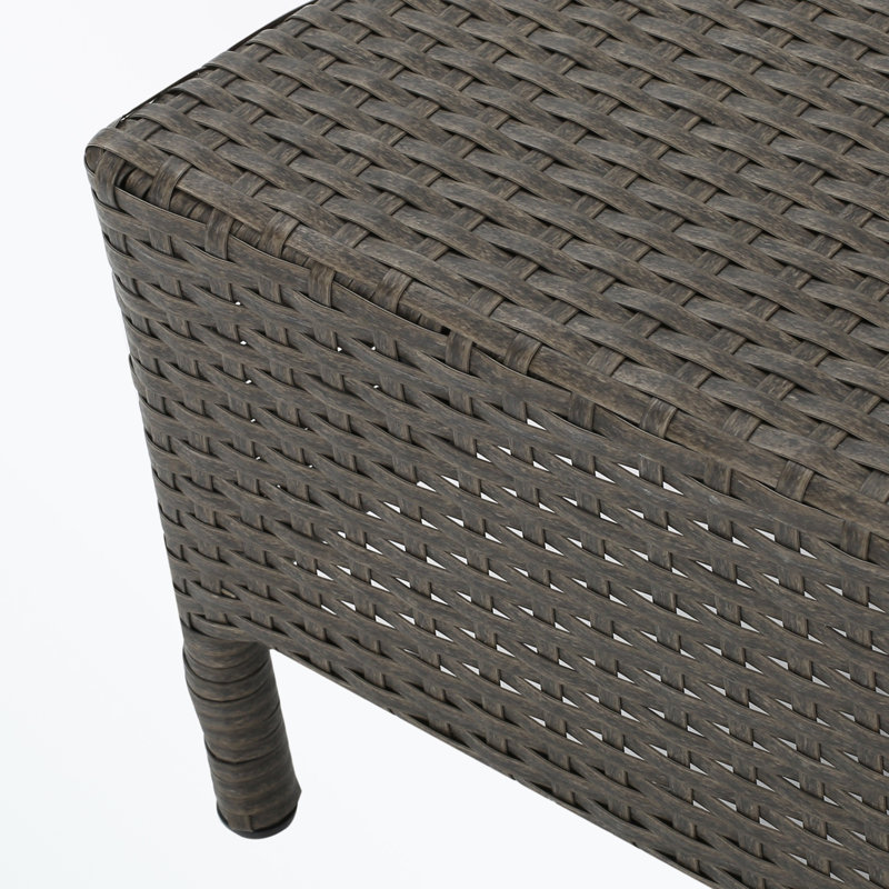 Half moom shape Patio Tables with sturdy legs, Brown
