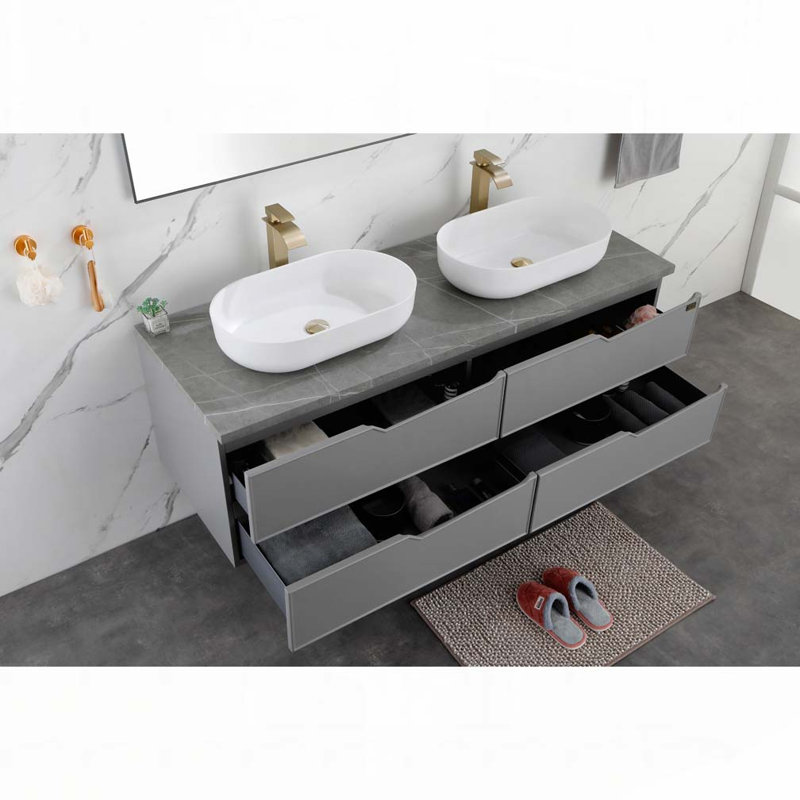 Oval 24"x14" Above Bathroom Vessel Sink, White