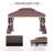 Outsunny 10' x 13' Patio Gazebo, Outdoor Gazebo Canopy Shelter with Netting and Curtains, Aluminum Frame for Garden, Lawn, Backyard and Deck, Coffee-87872828-87872829