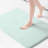 1Pc Contour Bath Rug, With Soft Feel, Quick Dry Technology, Absorbent, , High Pile , Non-Skid Resistance, 20"W X 24"L, Machine Washable & Microfiber, For Convenience-2034271600-2034271607