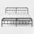 Oley Full Size Heavy-duty Black Metal Platform Bed With Headboard, Under-Bed Storage, No Spring Bed Box Required.-174739446