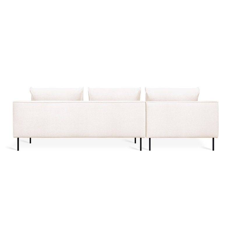 Renfrew Sectional, Merino Cream  Polyester, Left Hand Facing