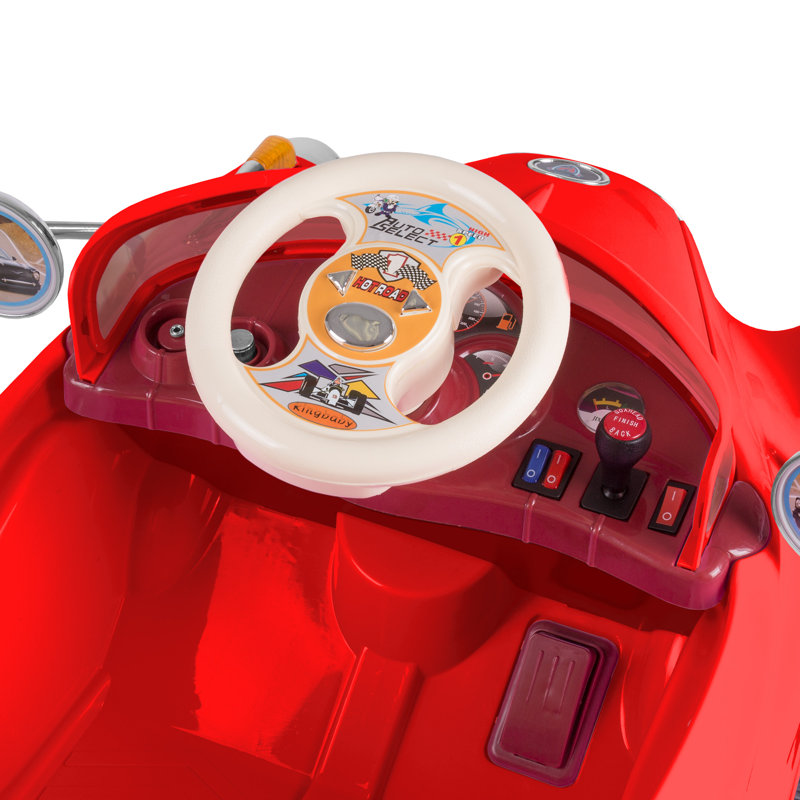 Red 6V Battery Powered Classic Ride-On Car with Remote