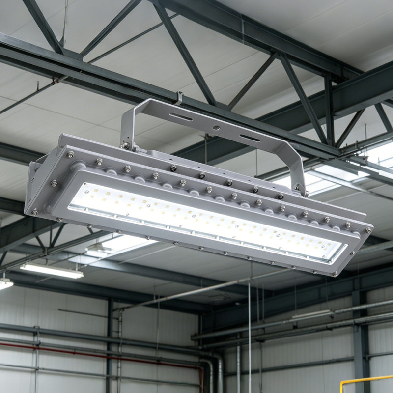 Projecteur DEL 60 W à intensité variable 5000 K, antidéflagrant, avec support en U, pour milieux humides (1 unité)